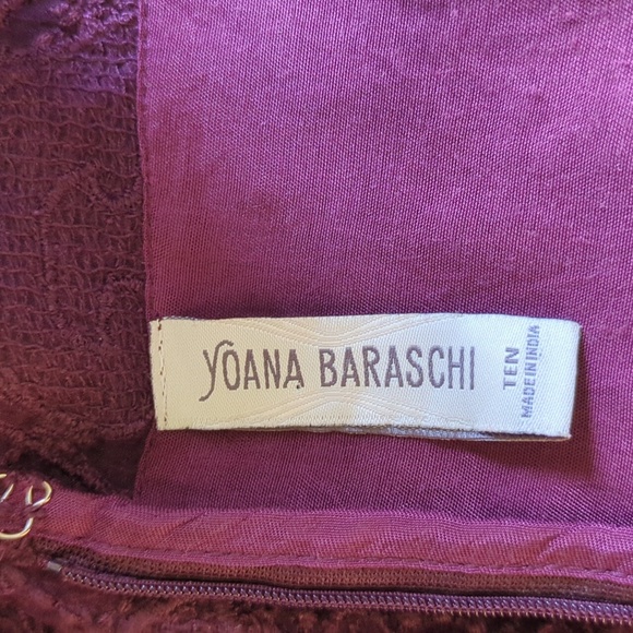 Yoana Baraschi Purple Lace Midi Dress - Picture 13 of 14